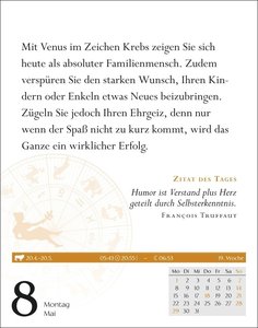 Jungfrau Sternzeichenkalender 2023: Tagesabreißkalender. Mini-Tischkalender 2023 mit täglichem Horoskop. Kleiner Kalender mit täglichem Blick in die Sterne.