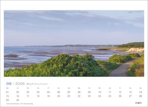 Sylt Panorama Postkartenkalender 2026