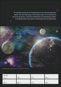 Stephen Hawking - Universum Wochenplaner 2024. Spannender Wandkalender mit 53 faszinierenden Bildern und Zitaten. Terminkalender 2024 für die Wand. 25 x 35,5 cm