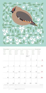 I Like Birds 2024 - Broschürenkalender - Illustriert von Stuart Cox - internationales Kalendarium - Format 30 x 30 cm