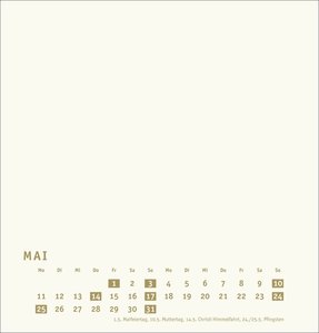 Premium-Bastelkalender gold mittel 2026