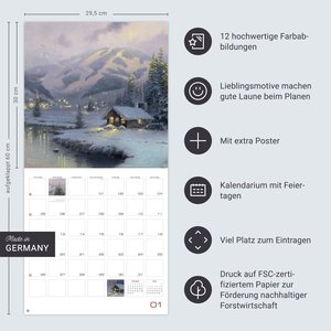 Thomas Kinkade: Land of Light Broschurkalender 2026