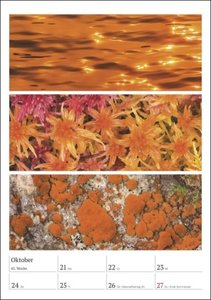 Magie der Farben Wochenplaner 2024. Kalender mit Fotos, die die Farben der Natur meisterhaft zur Geltung bringen. Praktischer Wandplaner mit hochwertigen Naturaufnahmen