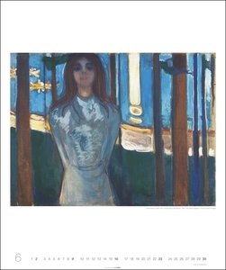 Edvard Munch Edition Kalender 2024. Kunstkalender im Großformat mit Werken des berühmten norwegischen Künstlers. Wand-Kalender für Kunstliebhaber des Expressionismus. 46x55 cm