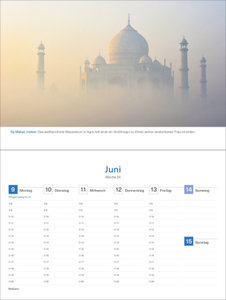 Weltreise - KUNTH Tischkalender 2025