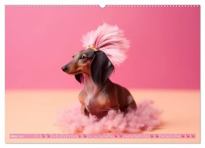 Hundemode vom Dogwalk (Wandkalender 2024 DIN A2 quer), CALVENDO Monatskalender