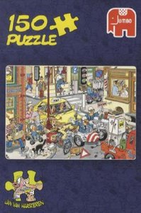 Jumbo 17161 - Jan van Haasteren: Schritt zur Seite! Comic-Puzzle, 150 Teile