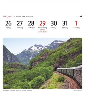 Norwegen Sehnsuchtskalender 2025 - Wochenkalender mit 53 Postkarten