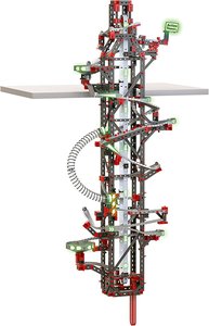 Fischertechnik 554460 - PROFI Hanging Action Tower, 2 Modelle, Kugelbahn, Baukasten, Konstruktionsbaukasten