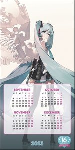 Hatsune Miku Broschur-Kalender 2024. Die japanische virtuelle Sängerin in einem Bildkalender 2024. Toller Kalender für Anime-Fans! Kalender mit Monatskalendarium.