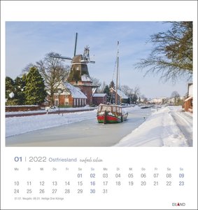 Ostfriesland einfach schön Postkartenkalender 2022