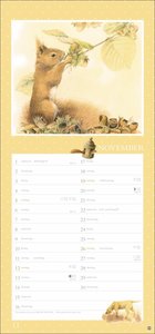 Bastin Wunder der Natur Planer 2023. Wandkalender mit süßen Tierfotos. Liebevoll illustrierter Terminkalender 2023 zum Eintragen und Planen.