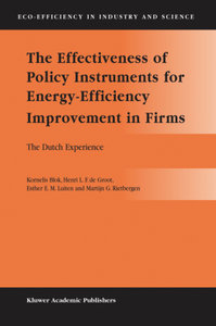 The Effectiveness of Policy Instruments for Energy-Efficiency Improvement in Firms