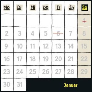 Uli Stein Schwarzer Kalender 2023: Monatskalender für die Wand