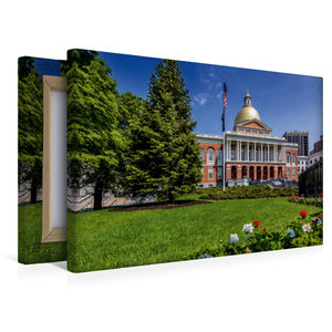 Premium Textil-Leinwand 45 cm x 30 cm quer BOSTON Massachusetts State House