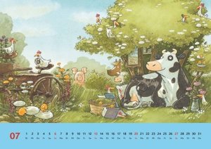 Die Kuh Lieselotte 2025 - Erfunden und illustriert von Alexander Steffensmeier - Wandkalender für Kinder - Format 42 x 29,7 cm