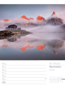 Faszination Alpenwelt - Wochenplaner Kalender 2024