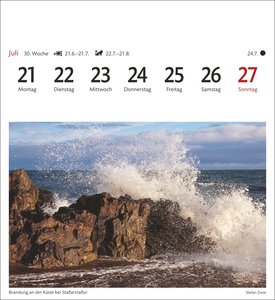 Island Sehnsuchtskalender 2025 - Wochenkalender mit 53 Postkarten