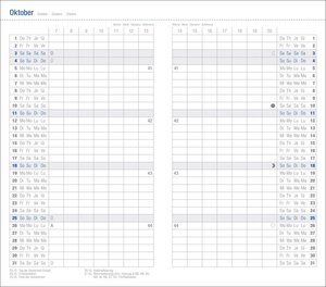 Monats-Taschenkalender, schwarz 2026