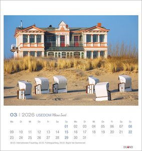 Usedom Postkartenkalender 2026
