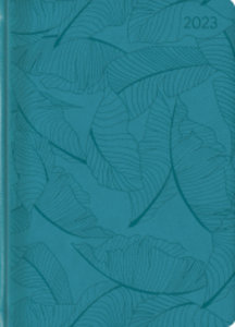 Ladytimer Grande Deluxe Turquoise 2023 - Taschen-Kalender A5 (15x21 cm) - Tucson Einband - mit Motivprägung - Weekly - 128 Seiten - Alpha Edition