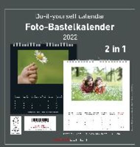 Foto-Bastelkalender 2022 - 2 in 1: schwarz und weiss - Do it yourself calendar 21x22 cm - datiert - Foto-Kalender - Alpha Edition
