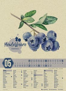 Saisonkalender - Obst & Gemüse - Graspapier-Kalender 2022