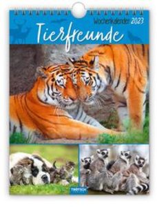 Trötsch Wochenkalender zum Hängen Tierfreunde 2023