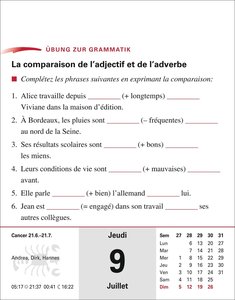Französisch Sprachkalender 2026