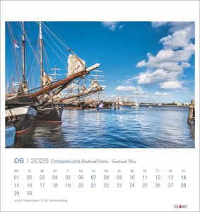 Ostseeküste Postkartenkalender 2026