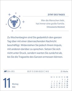Stier Sternzeichenkalender 2026