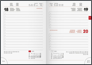 Tageskalender Nature Modell 736, 2023, Balacron-Einband braun