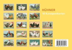 Postkarten-Set Hühner