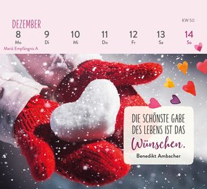 Mini-Wochenkalender 2025: Herzenswünsche für dich