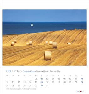 Ostseeküste Postkartenkalender 2026