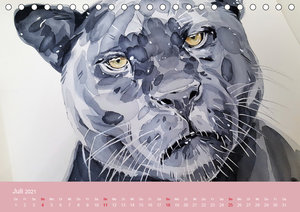 Kunstkalender - Aquarell. Eine gute Zeit zum Malen (Tischkalender 2021 DIN A5 quer)