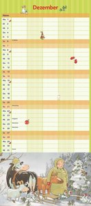 Die Kuh Lieselotte Familienkalender 2025 – Von Alexander Steffenmeier – Familienplaner mit 5 Spalten – Format 22 x 49,5 cm