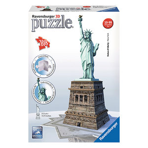 Ravensburger 12584 - Freiheitsstatue, 3D Puzzle 108 Teile