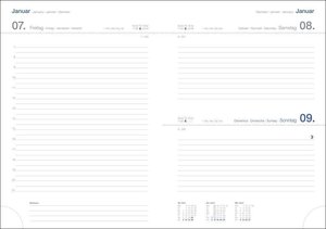 Tages-Cheftimer A5, schwarz Kalender 2022
