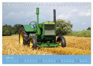 Historische Traktoren 2024 (Tischkalender 2024 DIN A5 quer), CALVENDO Monatskalender
