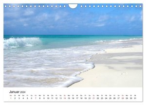 Traumstrände in der Karibik (Wandkalender 2024 DIN A4 quer), CALVENDO Monatskalender