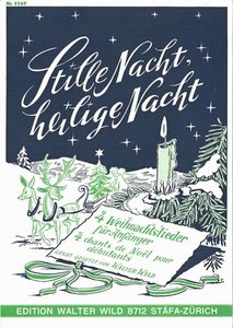 Stille Nacht heilige Nacht 4 Weihnachts- lieder für Akkordeon (Anfänger)