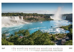 Eindrucksvolle Niagara-Fälle 2022 - White Edition - Timokrates Kalender, Wandkalender, Bildkalender - DIN A4 (ca. 30 x 21 cm)