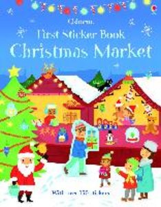 Usborne First Sticker Book Christmas Market