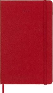 Moleskine 12 Monate Wochen Notizkalender 2024, Large/A5, Scharlachrot