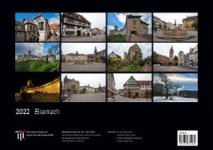 Eisenach 2022 - Black Edition - Timokrates Kalender, Wandkalender, Bildkalender - DIN A3 (42 x 30 cm)