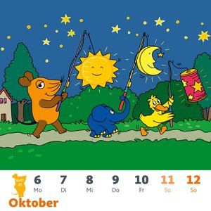 Der Kalender mit der Maus - Postkartenkalender 2025