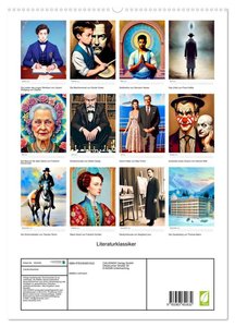 Literaturklassiker (hochwertiger Premium Wandkalender 2024 DIN A2 hoch), Kunstdruck in Hochglanz