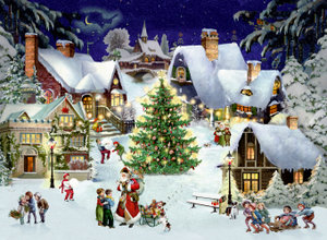 Weihnachten im Dorf, A4-Wandkalender