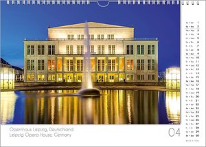 Opernhäuser, ein Musik-Kalender 2023, DIN A3